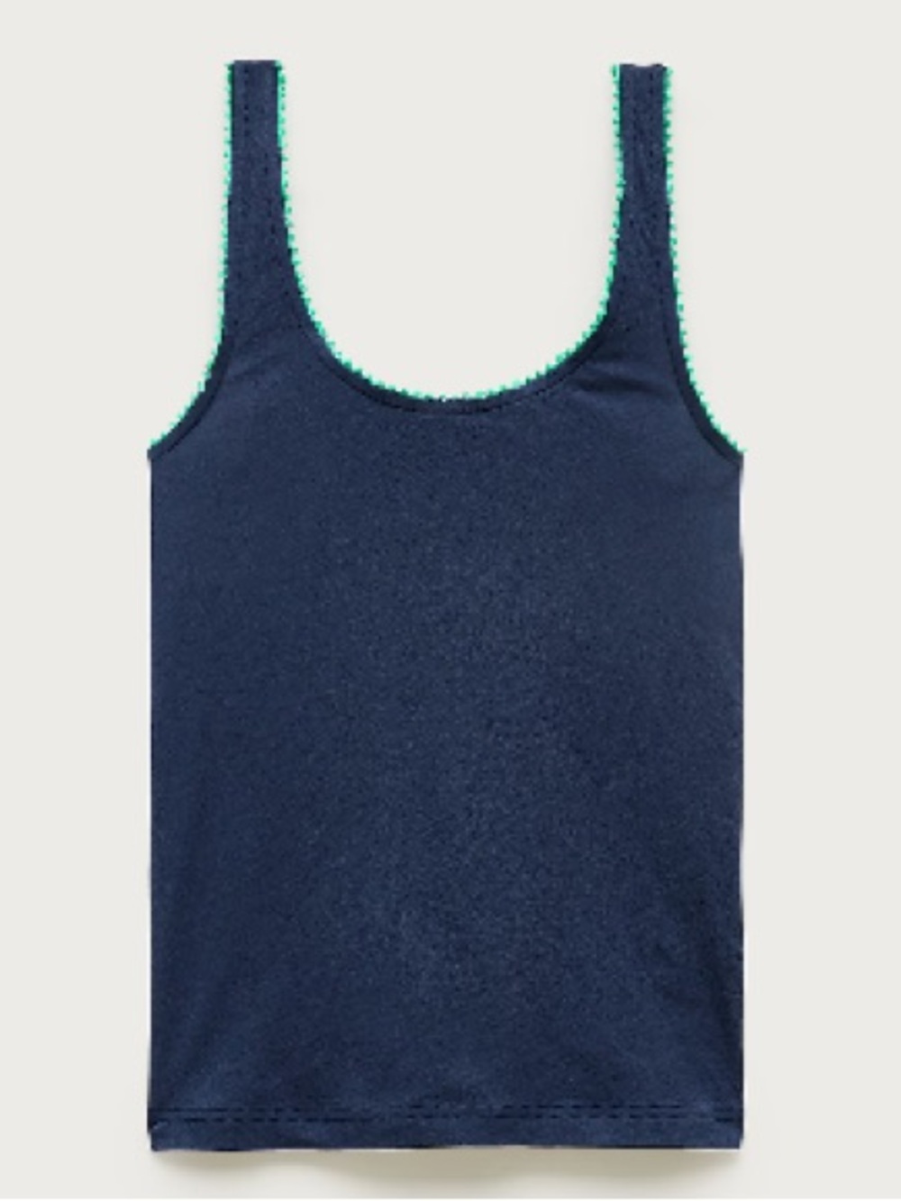 J. Crew Feather Jersey Tank Top With Contrast Trim XS NWT